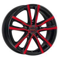 7*17 5*114,3 ET40 76 MAK Milano Black and Red